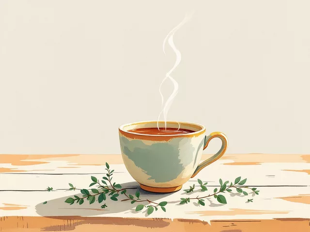 Thym & verveine du soir - la tasse qui pose les fins de journée d'été
