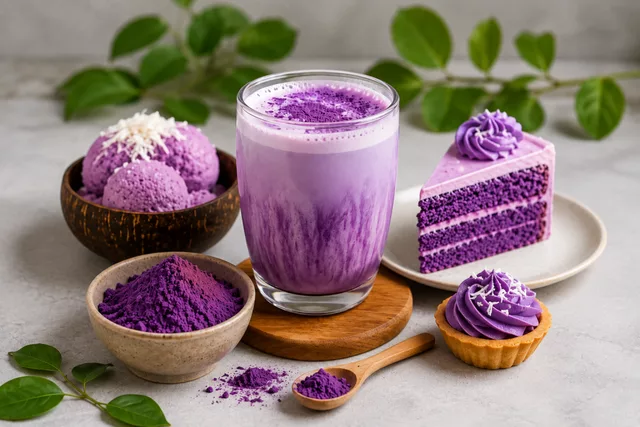 L'ube, la poudre violette qui vient des Philippines - pour des recettes belles à croquer