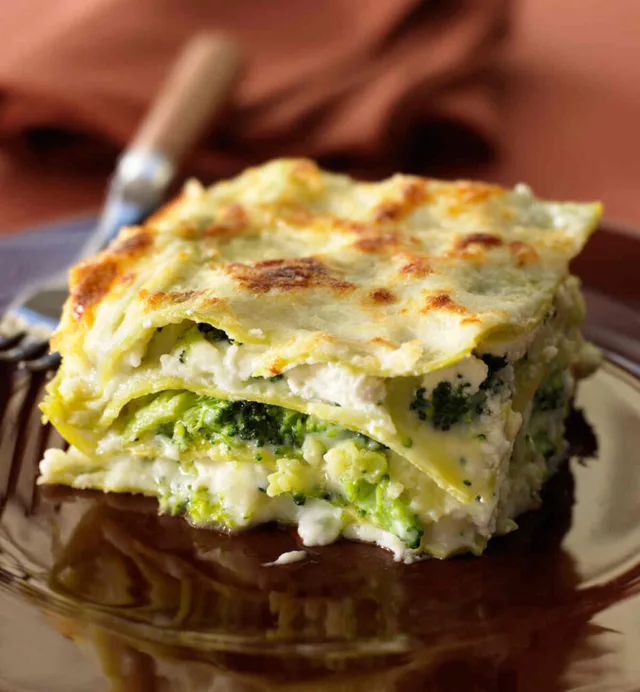 Lasagnes au chou romanesco et au brocoli - la géométrie fractale au four