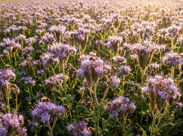 La phacélie, ce coussin mauve qui accueille les abeilles au cœur de l'été